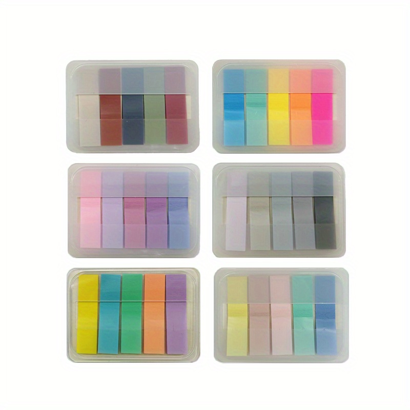 1200 PCS Sticky Tabs, Transparent Small Sticky Notes Flags Index Tabs Pastel  Sticky Tabs for Annotating Books Coloured Page Markers Sticky File Tabs for  School and Office 