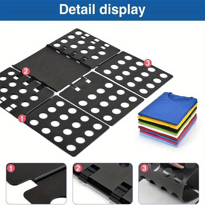 1pc clothes folding board   quality plastic practical t shirts laundry folder quick clothing folding board clothes holders details 4