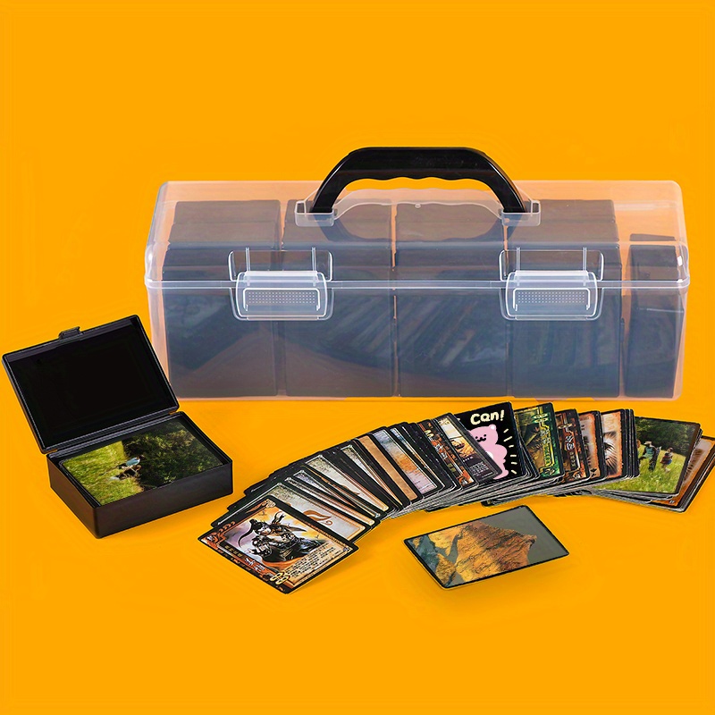 Card Storage Box For Trading Cards Game Hard Cards Box Can - Temu