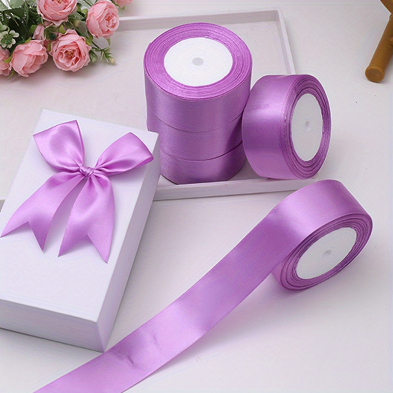 GlobalNiche® purple : 100 Pcs Home Decoration Ribbon Rose Wedding DIY Flower  Satin Party Decor Bow Appliques Sewing Leaves : : Home & Kitchen