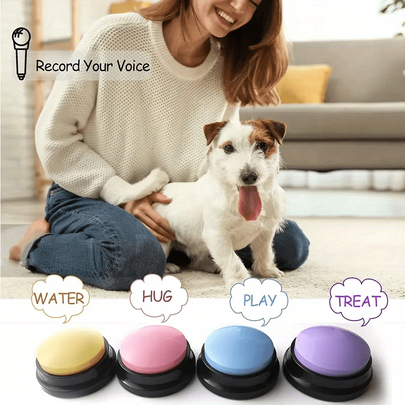 2/4/7pcs Pulsanti Registrazione Vocale Cani Buzzer - Temu Switzerland