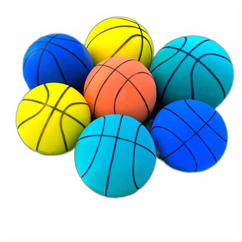 Baloncesto silencioso | Balón Baloncesto para Entrenamiento en Interiores |  Baloncesto silencioso Duradero | Pelota Espuma Alta Densidad sin
