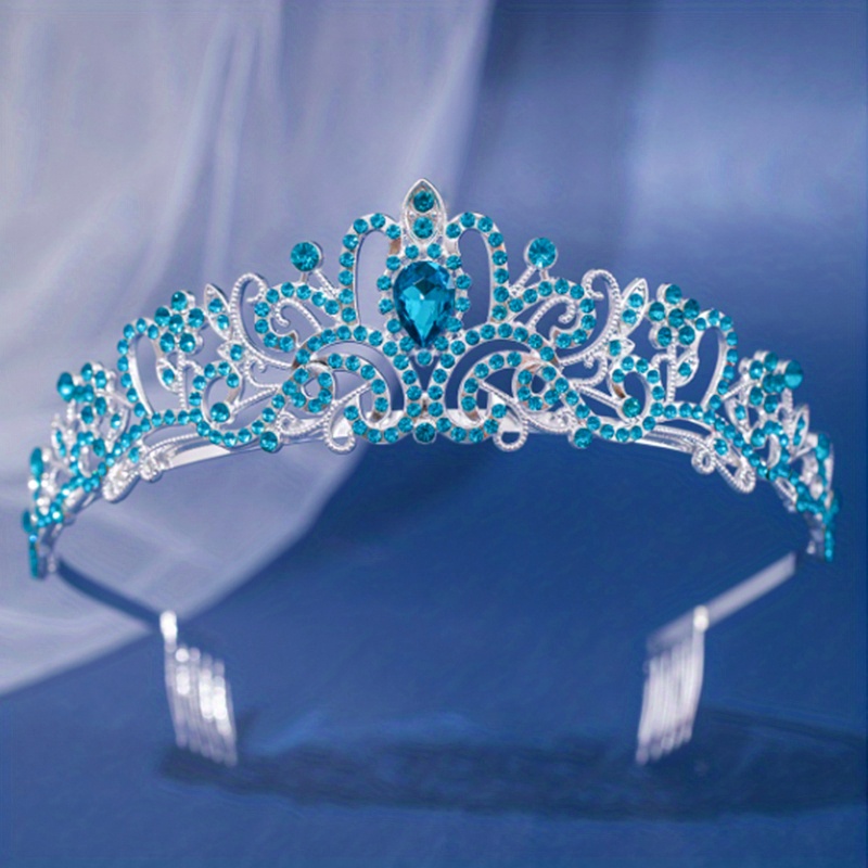 Couronne Pour Enfants Avec Peigne Et Strass, Serre-tête Pour