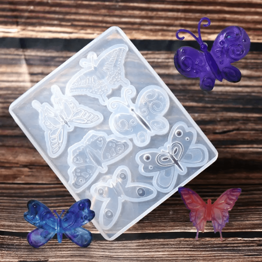 Butterfly Resin Molds - Small Pendant Silicone Molds for Casting