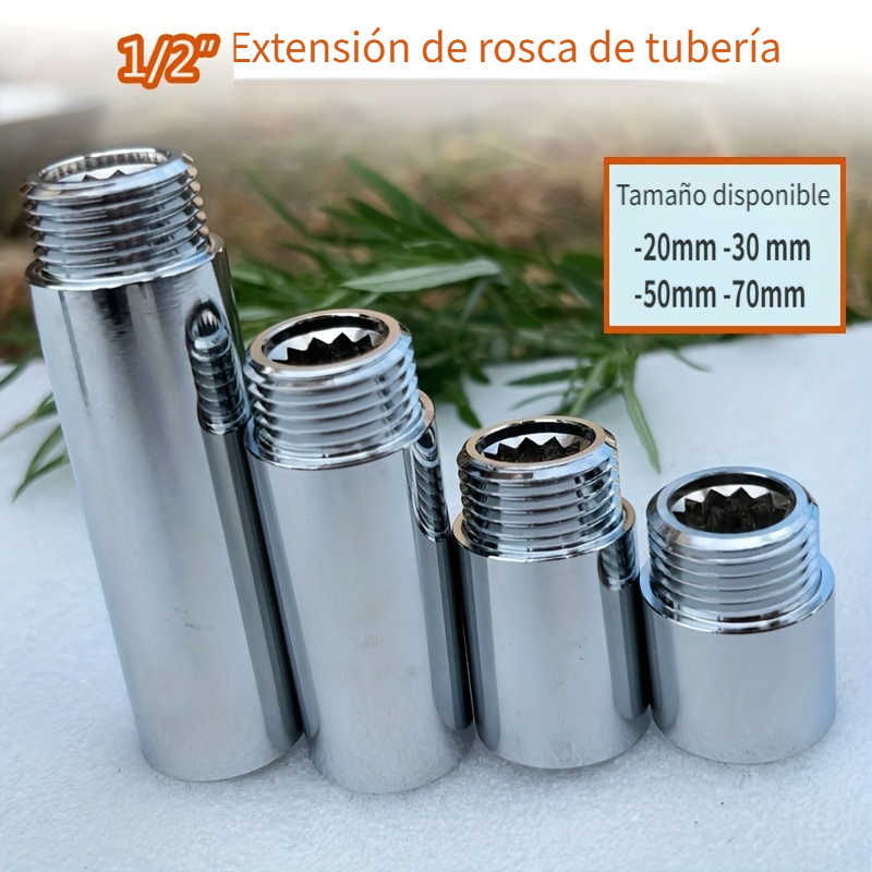 Extensión Grifo Rosca Tubo 1/2  20mm 30mm 50mm 70mm - Temu Chile