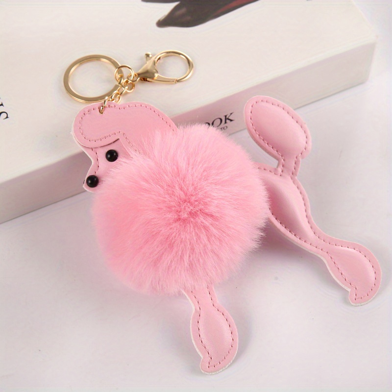 Plush Unicorn Keychain Cute Pom Pom Animal Key Chain Ring Purse Bag  Backpack Charm Car Hanging Pendant Women Girls Gift - Temu