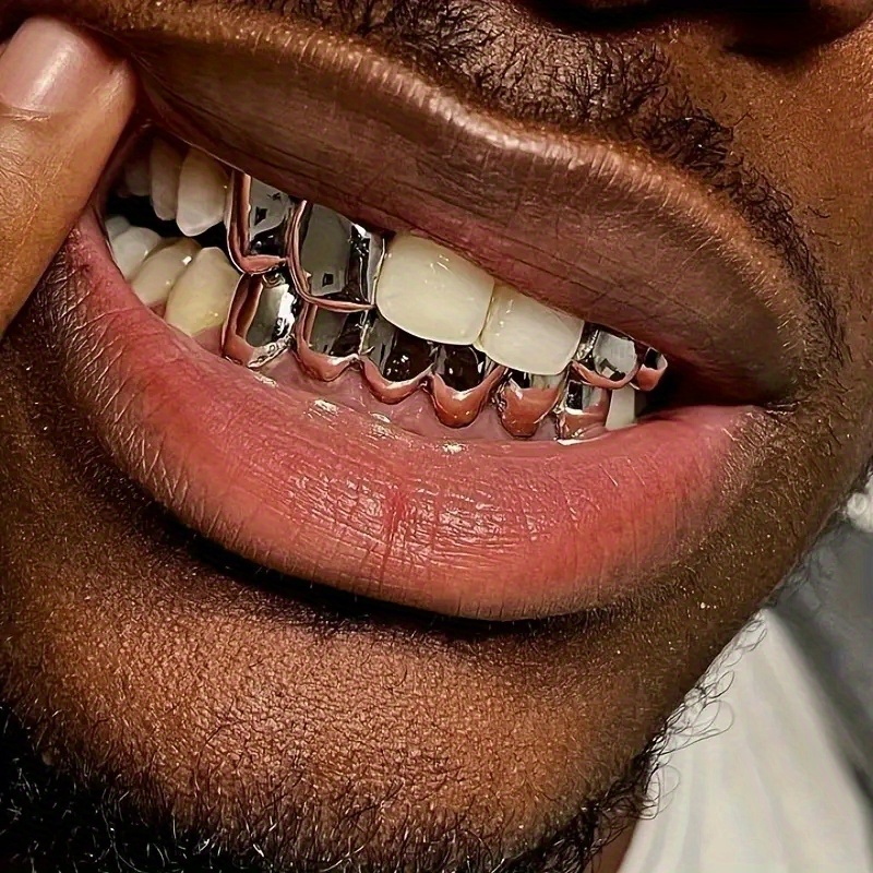 ZS-Dents de Grillz plaquées or 18 carats, dessus Hip Hop, capuchon