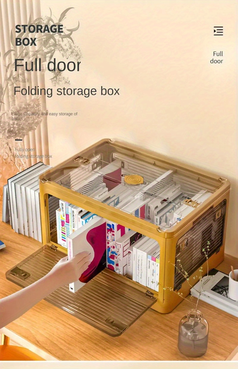 Foldable Storage Box, Plastic Large Capacity Desktop Storage Basket,  Organizing Storage Box, Openwork Sundries Box, Portable Storage Basket, Car  Trunk Storage Box, Home Organization And Storage Supplies For Kitchen  Bathroom Bedroom Office