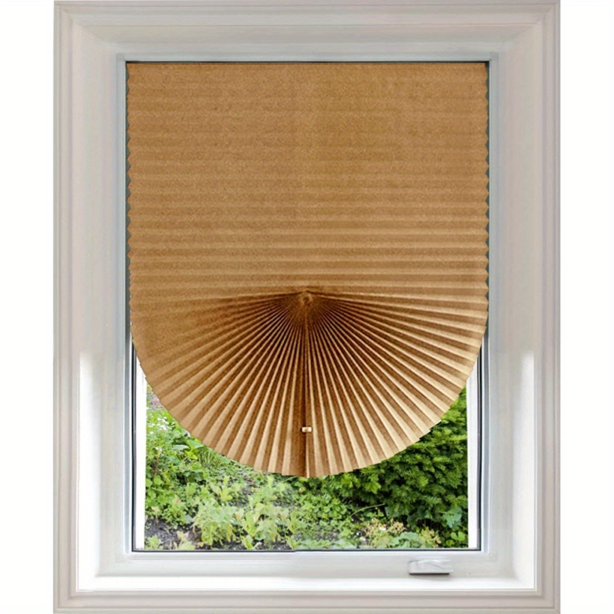 1pc Pleated Fabric Shades No Tools Temporary Window Blinds