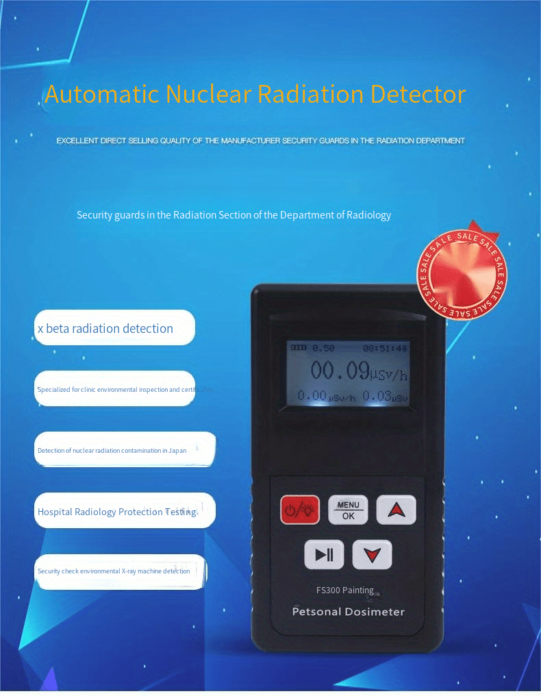 Geiger Counter Nuclear Contamination Alarm Gamma Beta Alpha Radioactive  Radiation Detector Nuclear Radiation Detector (batteries Not Included)  Temu