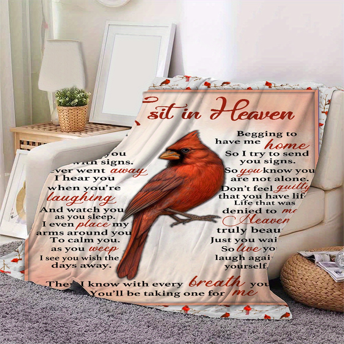 Cardinal discount throw blanket