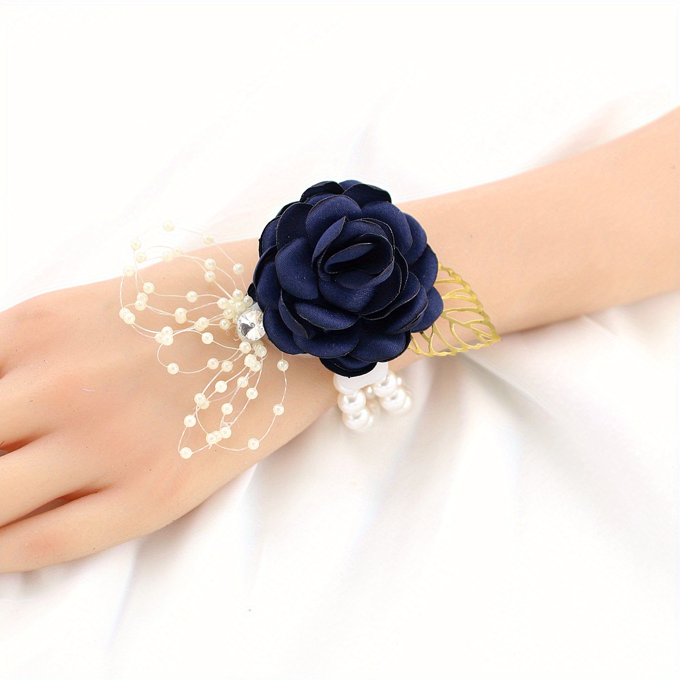 Wrist Corsage Wristlet Band Bracelet For Girls Women Bride - Temu