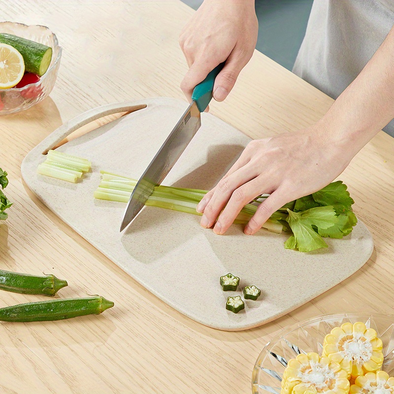 Wheat Straw Cutting Board, Kitchen Meat Fruit Vegetable Chopping Board,  Food Chopping Board, Kitchen Plastic Chopping Board - Temu