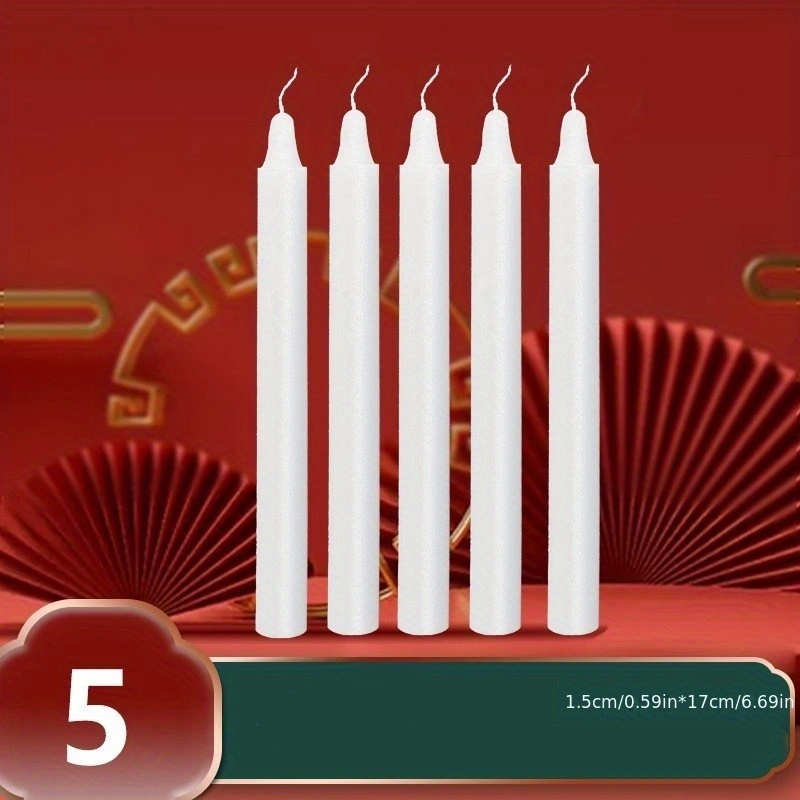 Red And White Candles Household Power Outage Smokeless - Temu Germany