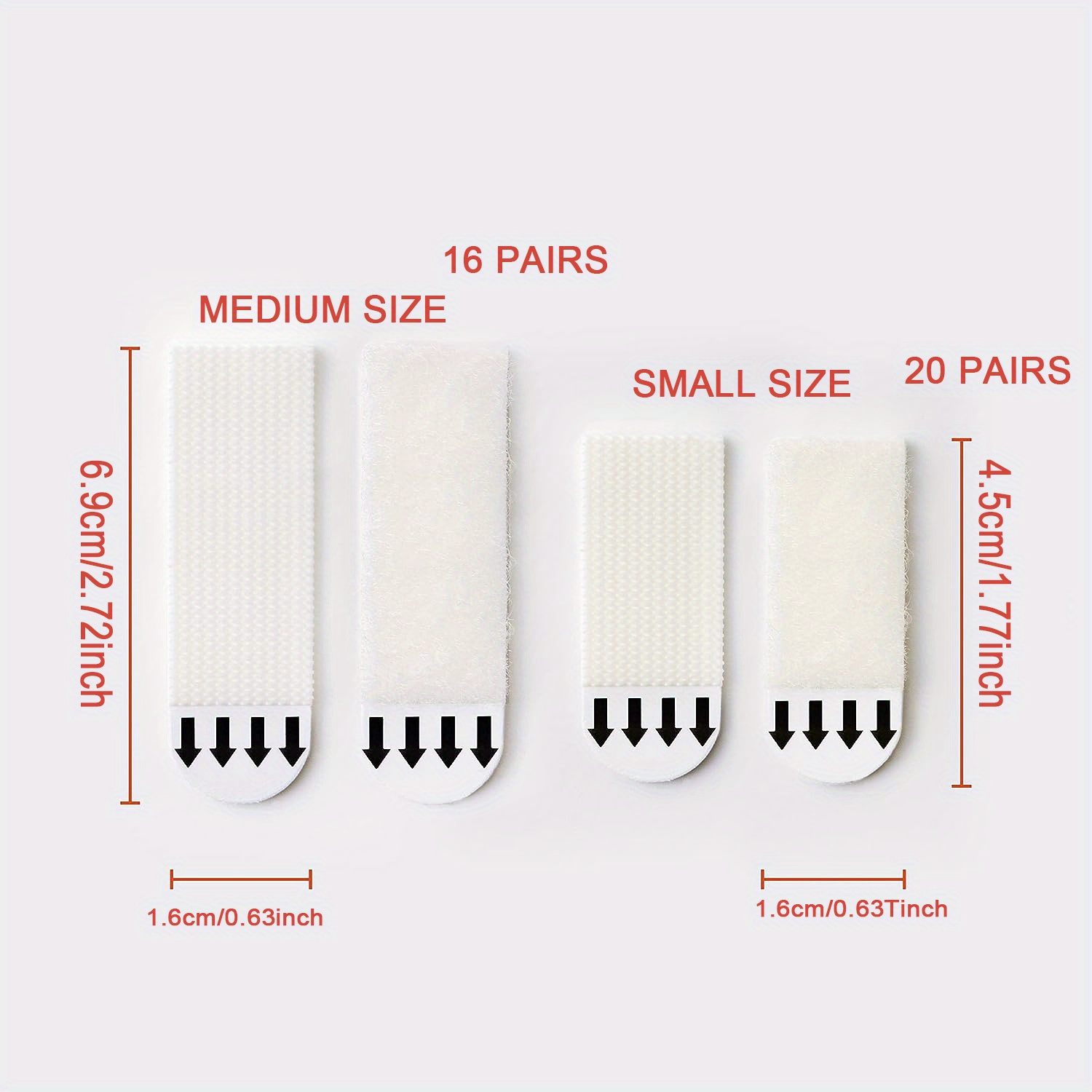 Large Picture Hanging Strips Heavy Duty Hook And Loop Strips 56pcs