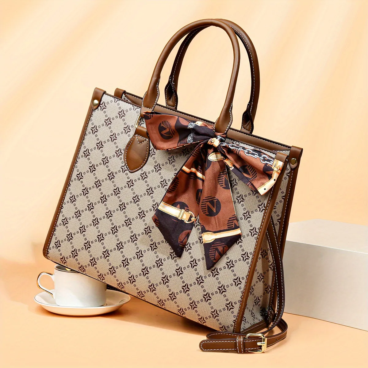 Classic Colorblock Square Handbag, Retro Geometric Pattern Satchel Bag,  Classic Pu Leather Women's Shoulder Bag - Temu Bahrain