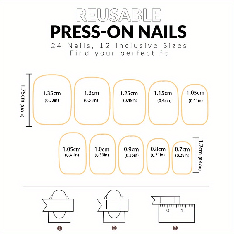 Glossy Short Square Press Nails Butterfly Leaves Irregular - Temu