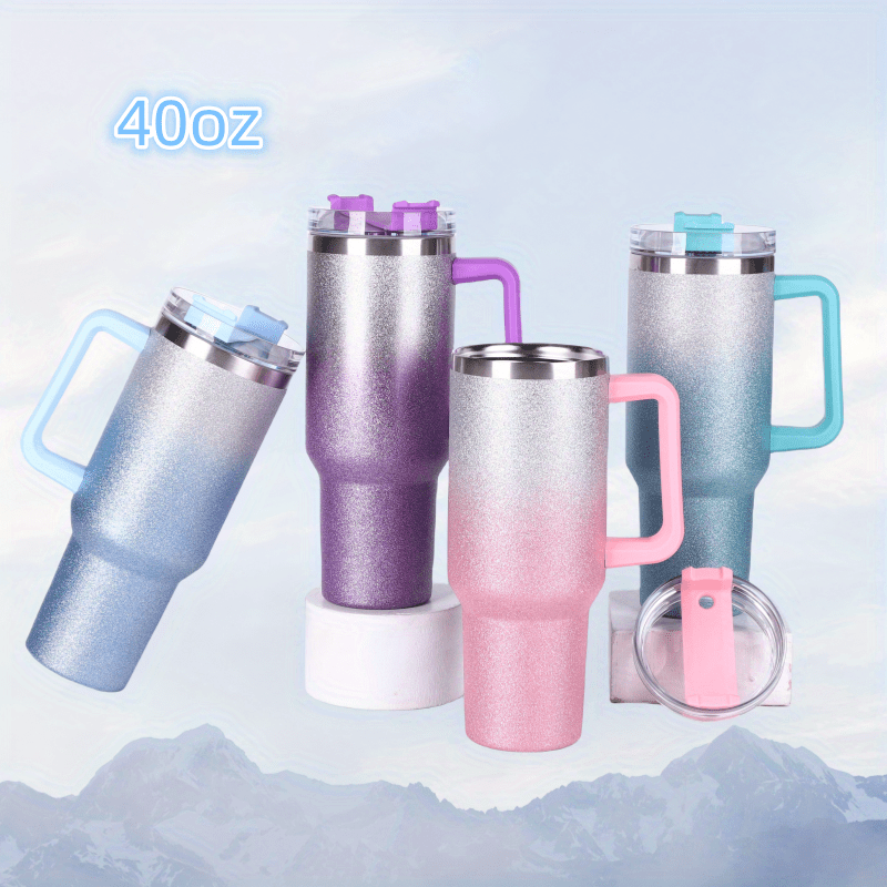 Dkp Water Bottle, Lightweight Stainless Steel Tumbler With Lid And Straw,  Portable Insulated Water Bottle For Car, Home, Office, And Travel, Birthday  Gift - Temu