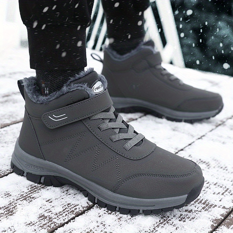 T - Botas de piel impermeables para hombre