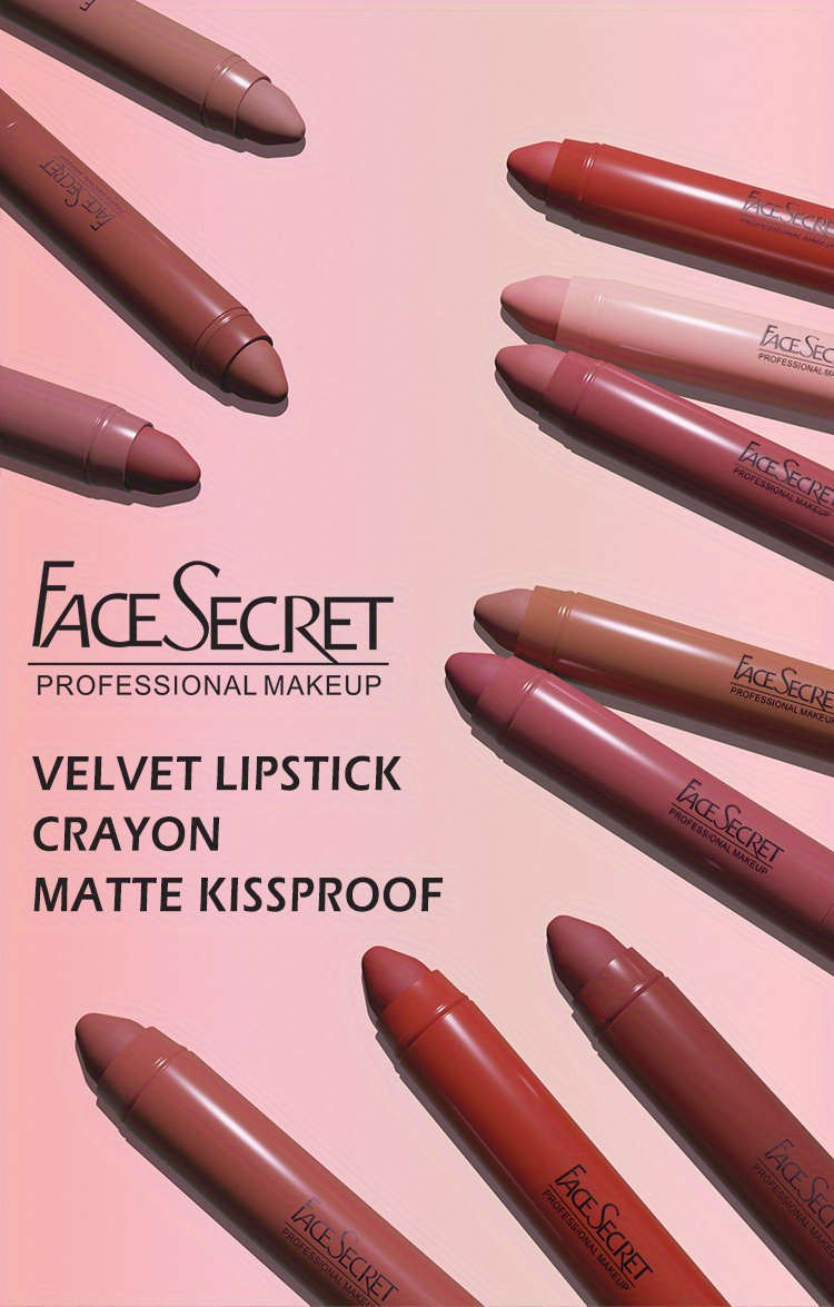 12 Colors Matte Lipstick Velvety Long Lasting Color Lipstick