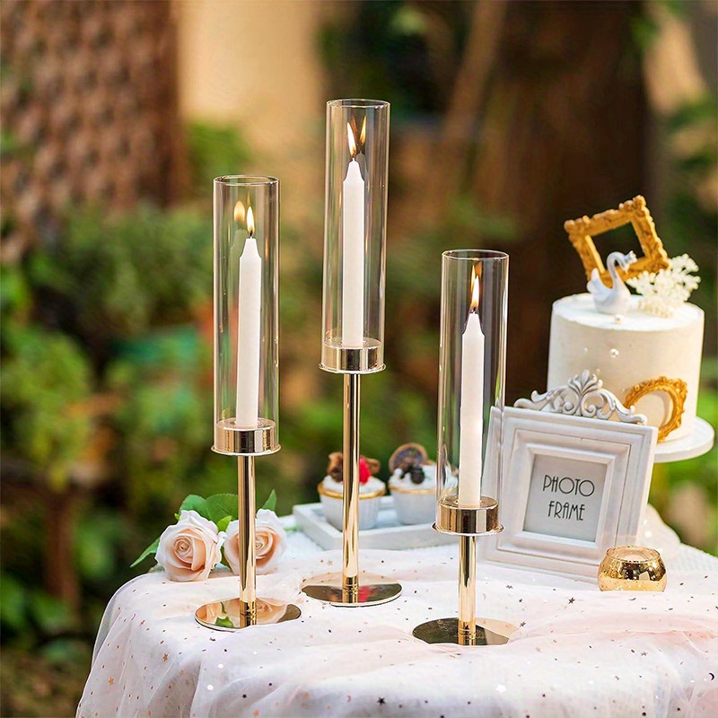 Modern Gold Candle Holders Table Wedding Centerpiece Glass Stand  Candlestick Luxury Crystal Modern Romantic Centro De Mesa Decorativo Sala  From Liliyabl, $142.53
