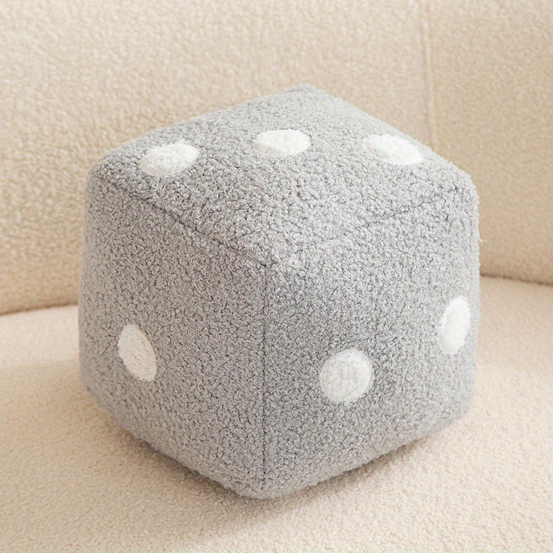 Dice Shaped Throw Pillow - Black - White - Ideal For Gaming Enthusiasts -  ApolloBox