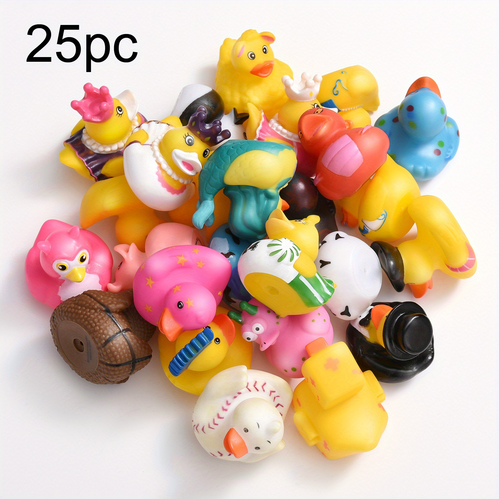 Assortment Rubber Duck Toy Duckies for Kids, Bath Birthday Gifts Baby  Showers Classroom Incentives, Summer Beach and Pool Activity, 2 (10-Pack)