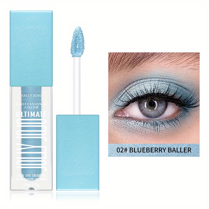 Liquid Eyeshadow Stick, Pearly Eye Makeup, Blue Brightening