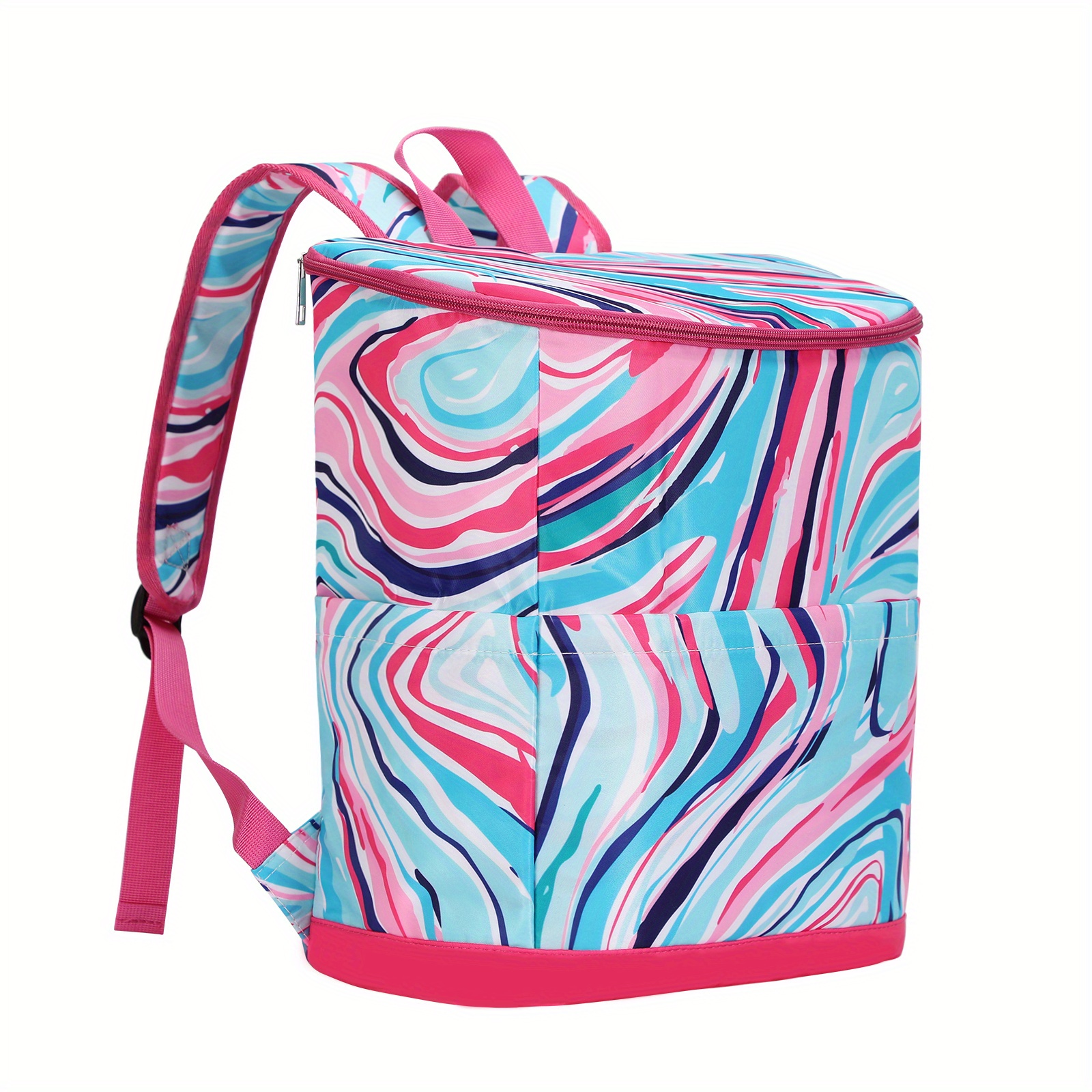 Our Chic Women's Pink Floral Fun Backpack Cooler Chair Kit. Stylish  Ultra-Light, Thermal, Insulated Bag & Seat for Camping, Fishing, and Beach  Trips. Perfect for Women and Girls outdoor adventures. : 