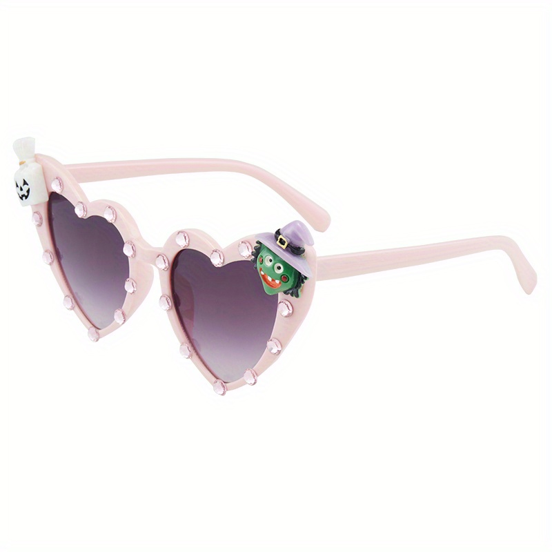 Heart Charm Cat Eye Sunglasses