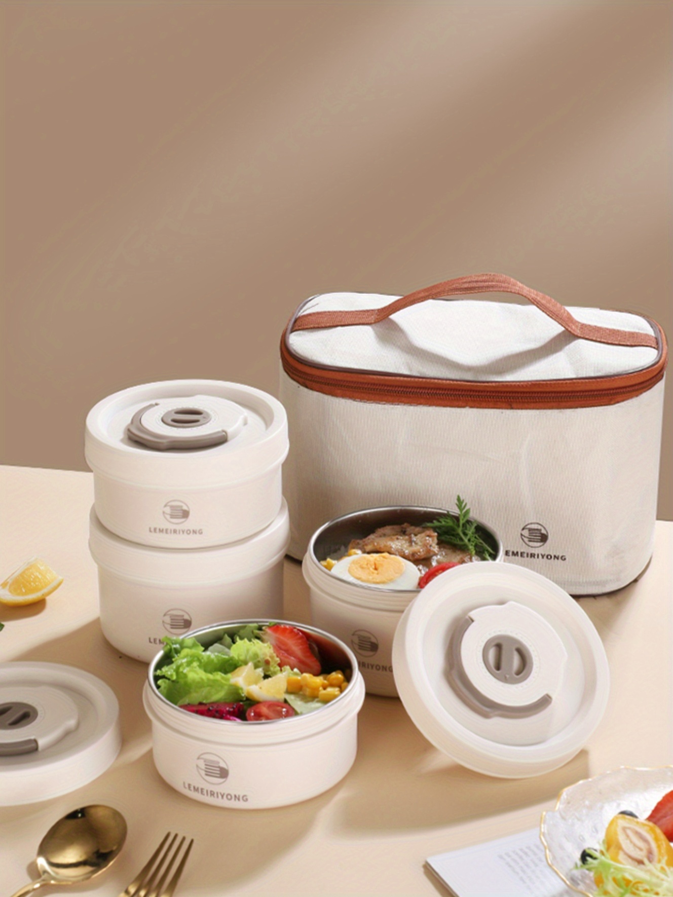 Sus304 Stainless Steel Insulated Lunch Box Stackable - Temu