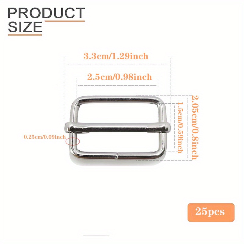 Adjustable Strap Buckle Stainless Steel 1