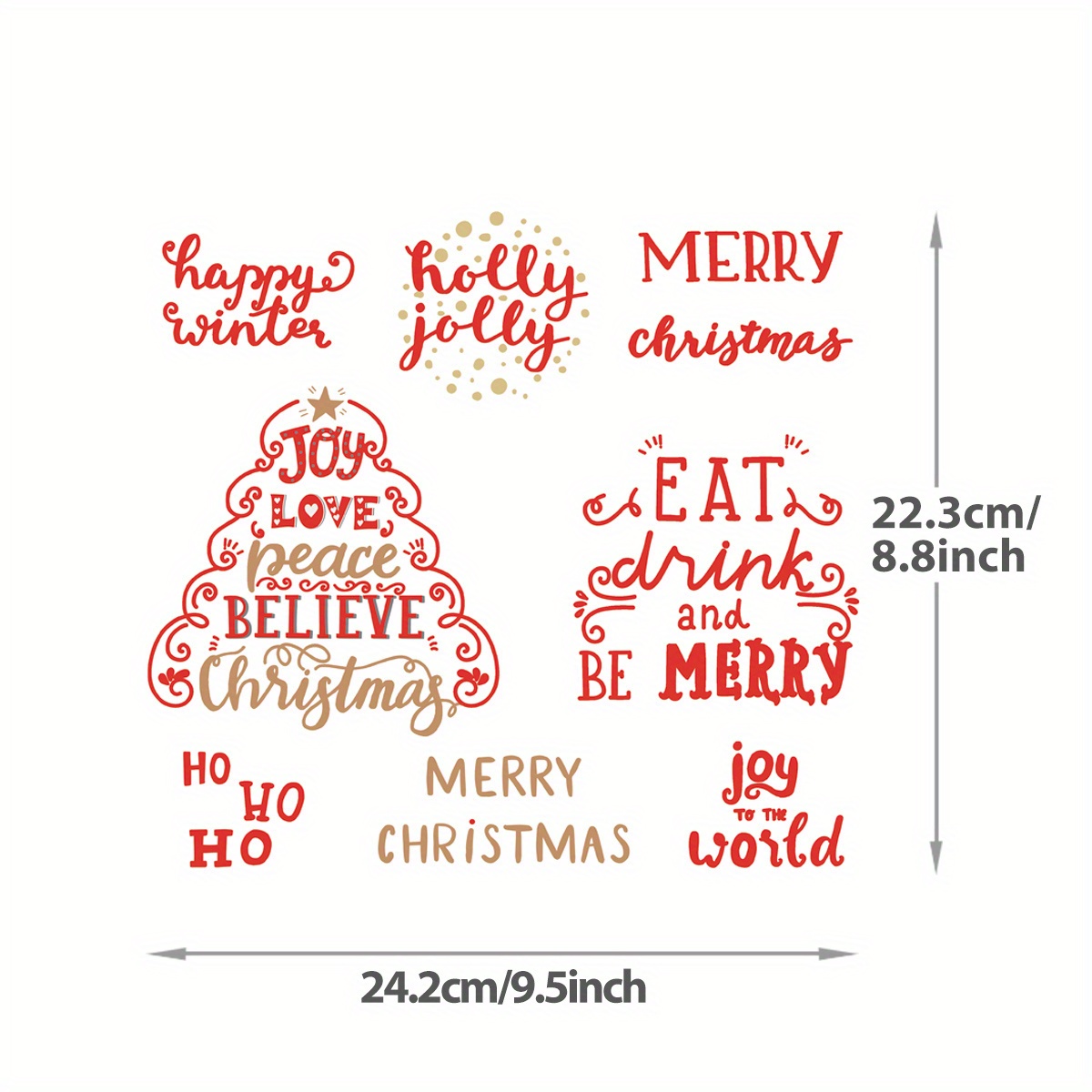 Newest Merry Christmas Fabric Heat Transfer Stickers Dtf - Temu