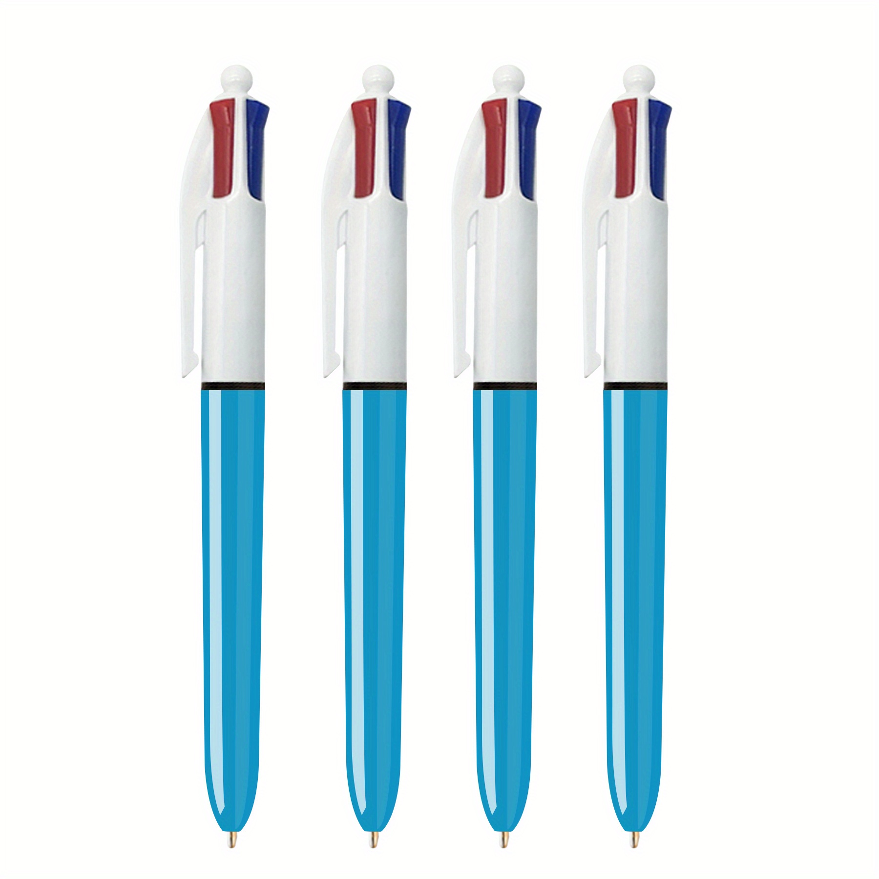 BIC Ballpoint Pen 4 Colours 2 Items Blue
