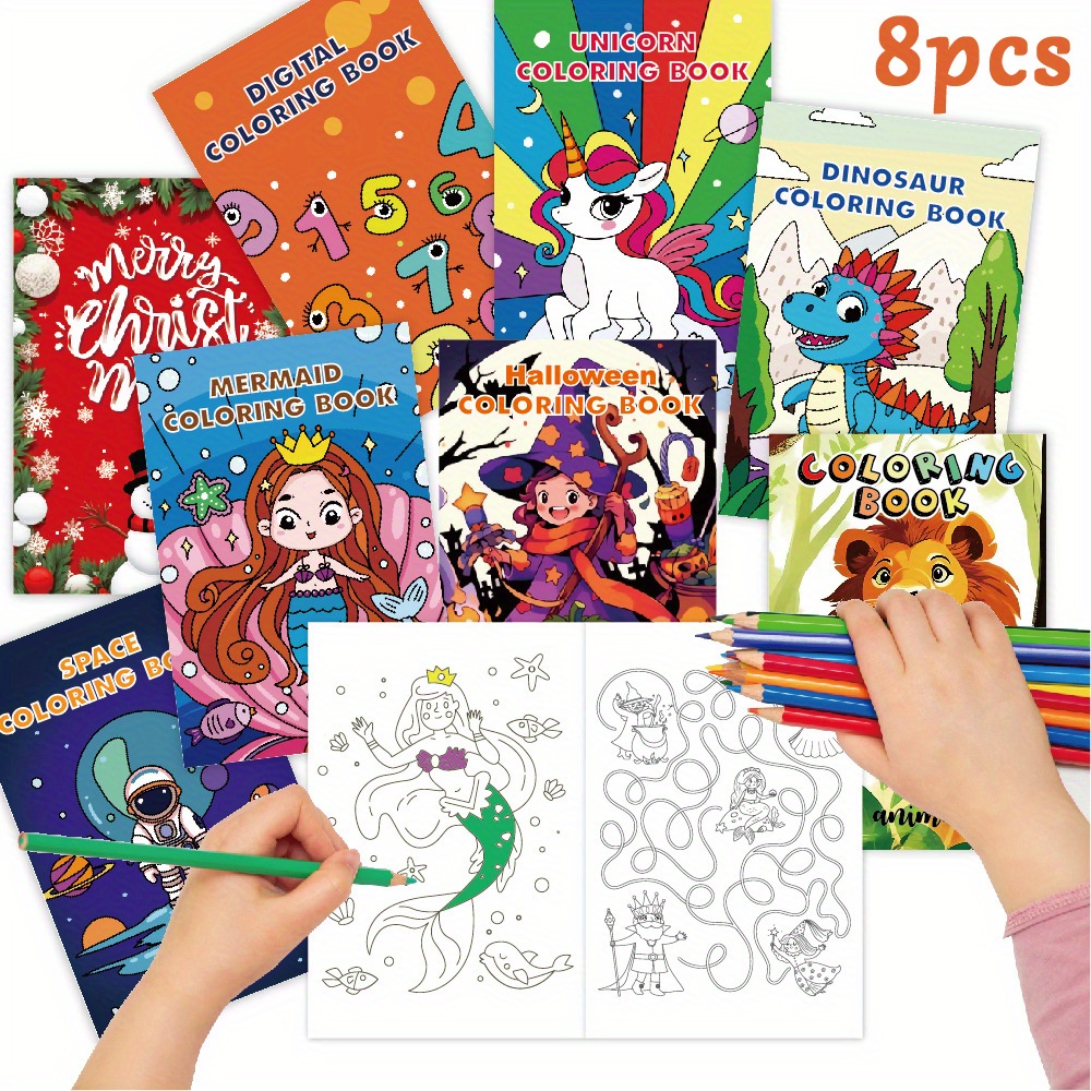 Bulk Unicorn Coloring Books For Kids Ages 4-8, 2-4, 8-12, Small Coloring  Books For Kids, Kids Birthday Party Favors Gifts Classroom Activity Supplies,  Mini Coloring Books - Temu