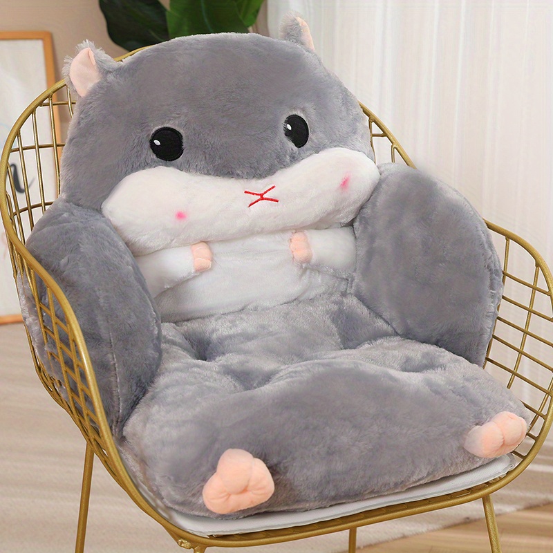 Seat Cushion Cute Animal Plush Seat Cushion Waist - Temu