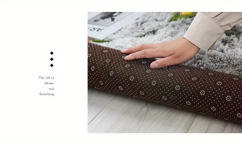 1pc stylish   dye long pile carpet soft and comfortable no formaldehyde and no   smell non shedding non fading mat for bedroom living room balcony study outdoor camping home decor details 3