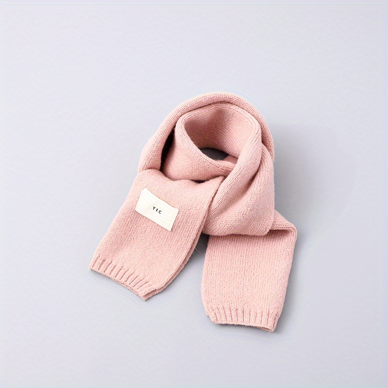 Écharpe mignonne pour enfants garçon fille écharpe chaude d'hiver tricotée  écharpe douce pour enfants (couleur : 6, taille : laine)
