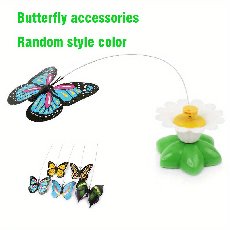 Vealind Indoor Interactive Play Teaser Cat Toy with 360°Electric Rotating  Butterfly (Green) : : Pet Supplies