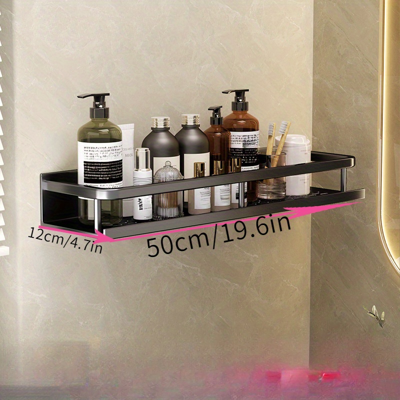 Multifunctional Storage Shelf Towel Rod Bathroom Shower - Temu