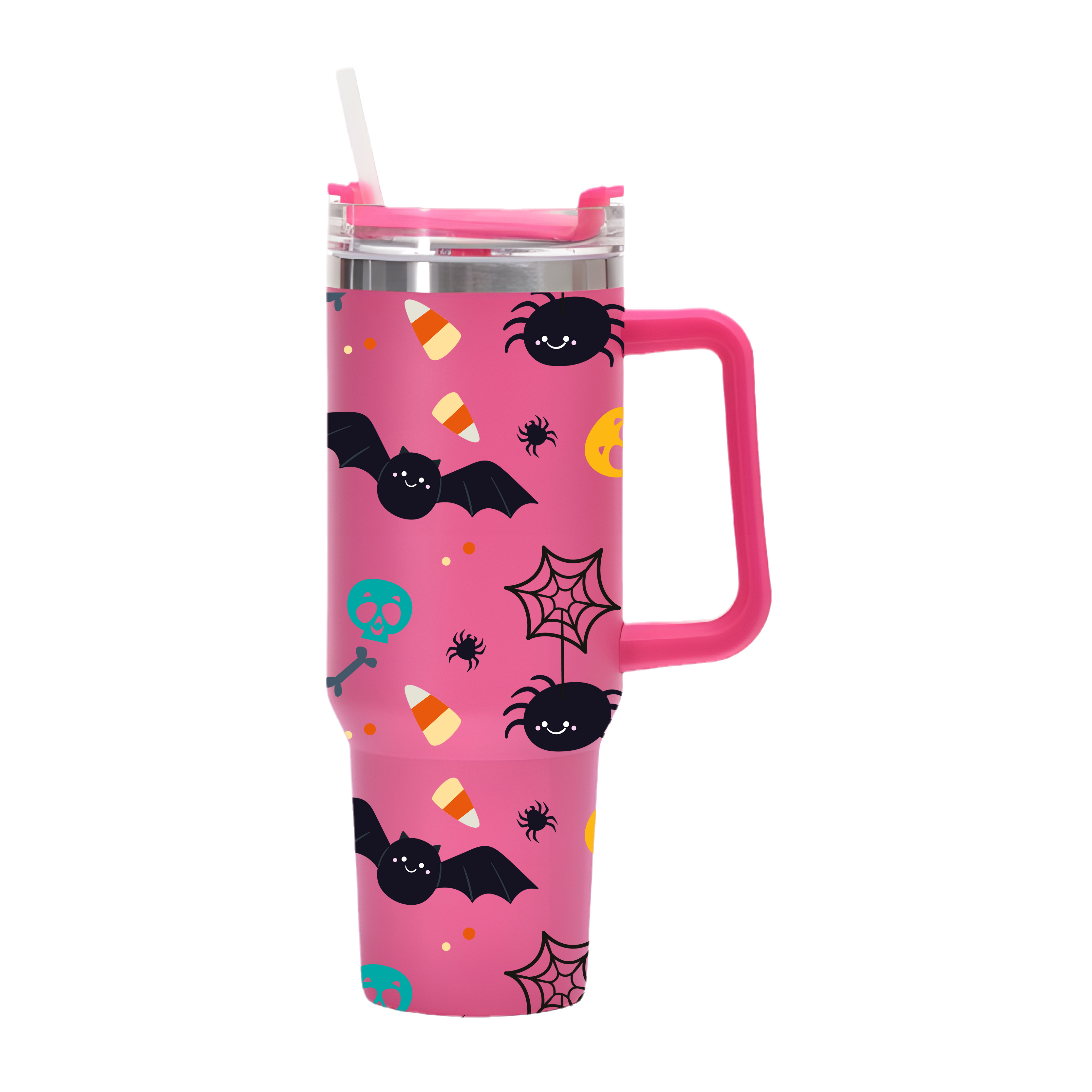 Halloween Kawaii Print Large Capacity Insulated Stainless - Temu