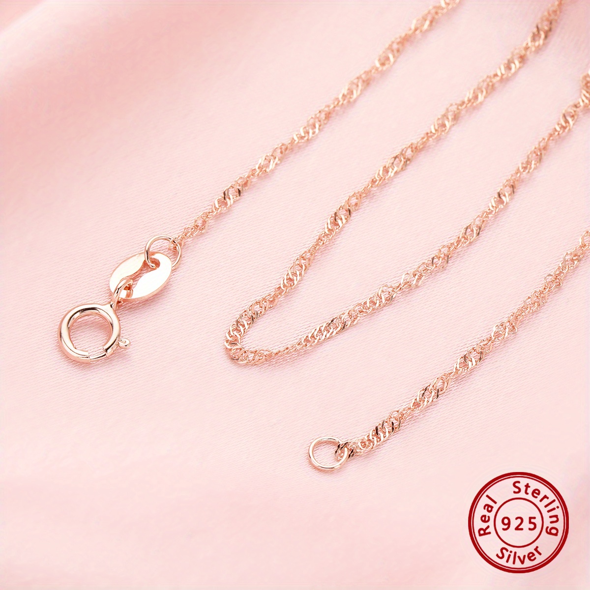 Minimal Rose Gold Box Chain