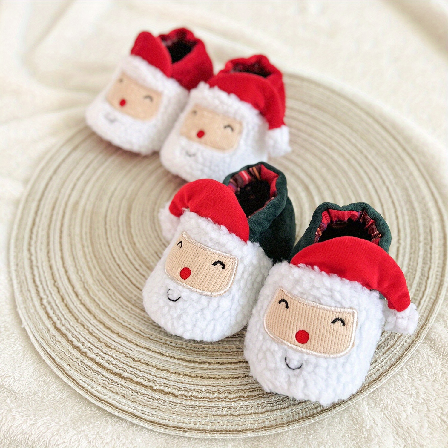 Boys santa hot sale slippers