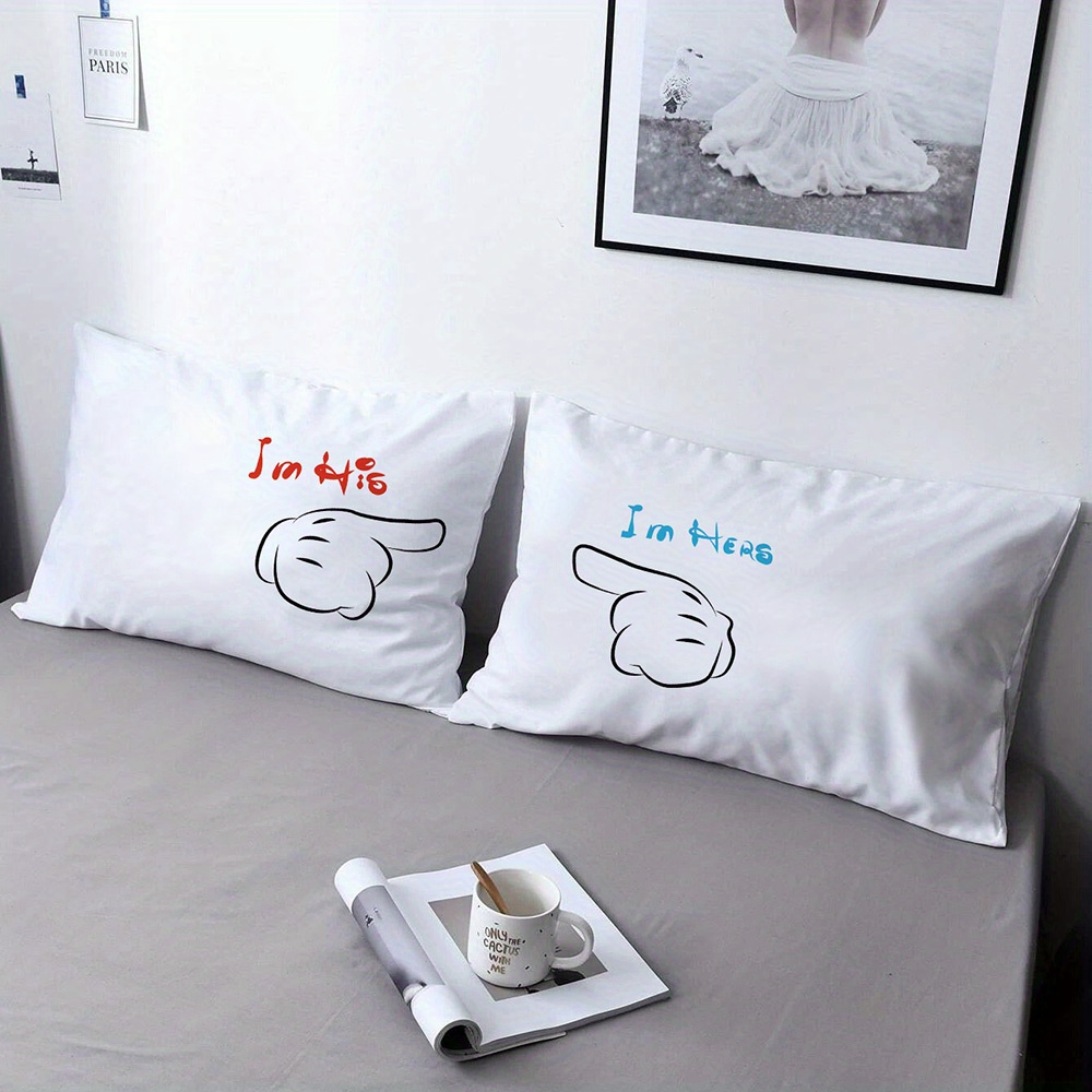 Cute couple pillowcases sale