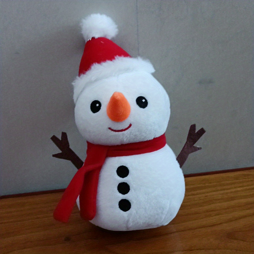 1 muñeco de Papá Noel muñeco de peluche de nieve navideño - Temu