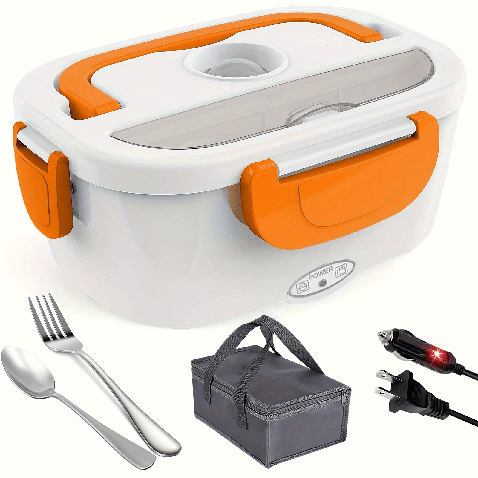 Fiambrera eléctrica de 12 V para calentador de alimentos de coche de 110 W,  mini horno portátil para viajes de negocios, pesca, viajes familiares