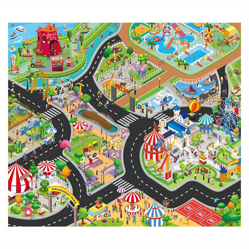 Kids Dream Mat Modern City Toy Activity Playmat Parent child - Temu