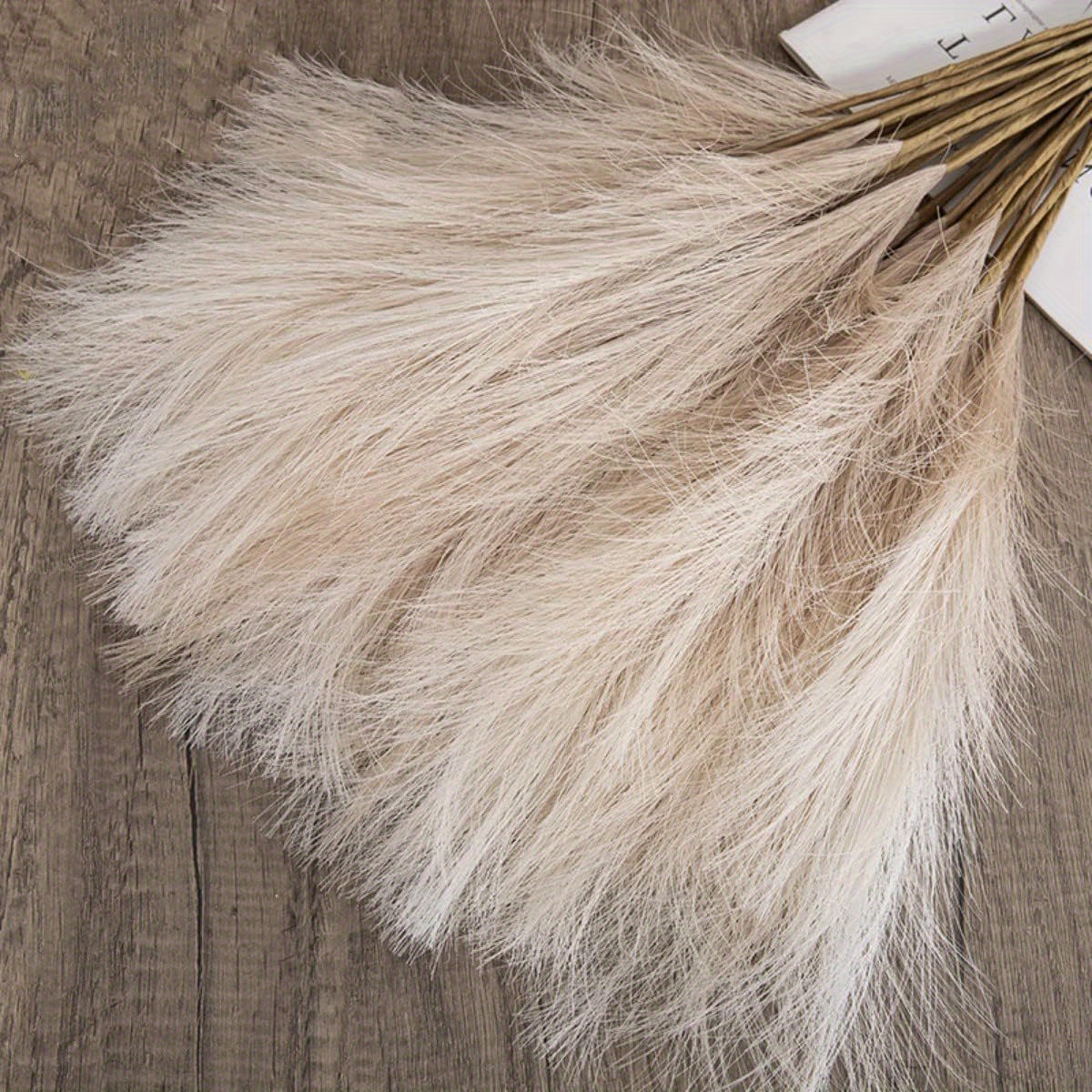 12pcs Pampas Grass Artificial 19 48cm Tall Pampas Grass Decor Faux Pampas  Grass Fluffy Fake Plants Decorative Artificial Flowers Boho Wedding Home  Decor Fall Farmhouse Room Decor Home Decor - Home 