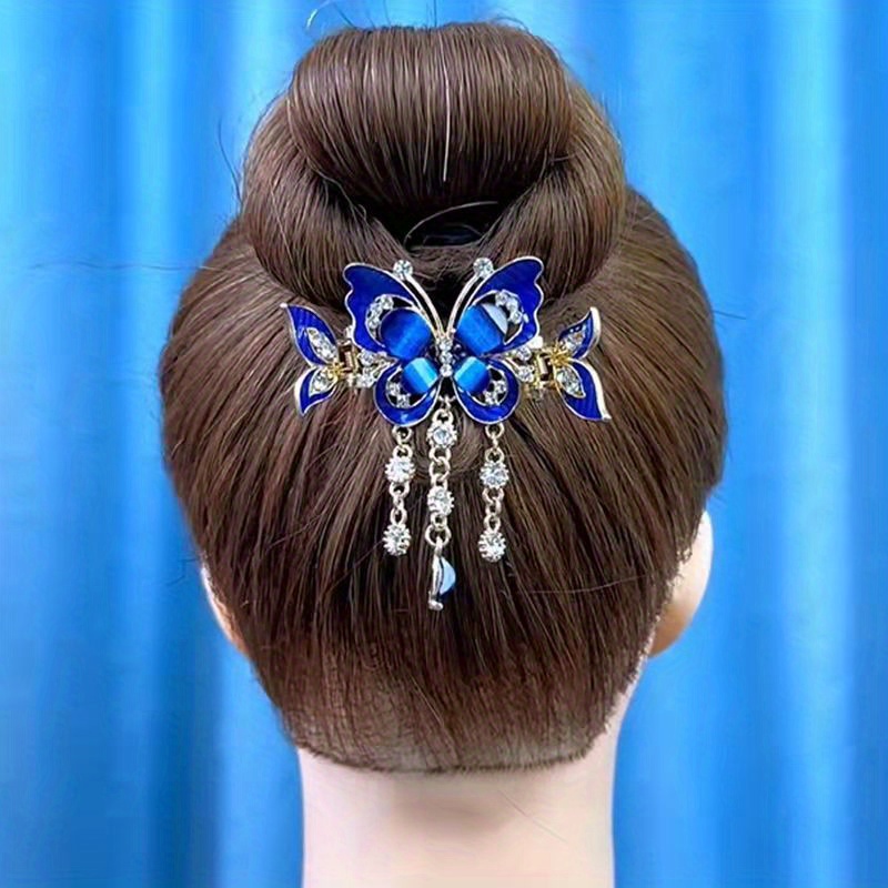 Blue zircon outlet hair piece