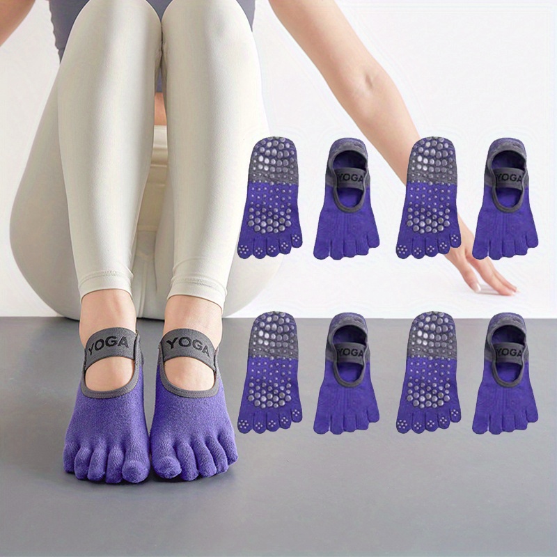 ZAKASA Calcetines Yoga Mujer Antideslizantes: Calcetines de Pilates de  Cinco Dedos Calcetines de Algodón Deportivos con 5 Dedos Separados Mujer  para Ballet Fitness Talla 36-39 Círculo-3 Pares: : Moda